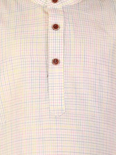 Image of Pro-Ethic Style Developer Kids Cotton Solid Ethnic Kurta Pajama Set|Traditional Style Kurta Pajama