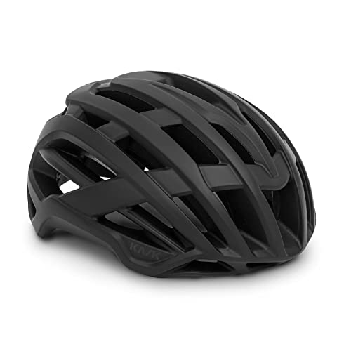 KASK Valegro Bike Helmet I Road & Gravel Cycling & Cyclocross Helmet with Maximum Ventilation - Black Matt - Small