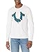 Produktbild True Religion Herren URBAN Long Sleeve Crew Neck Tee T-Shirt, weiß, XL