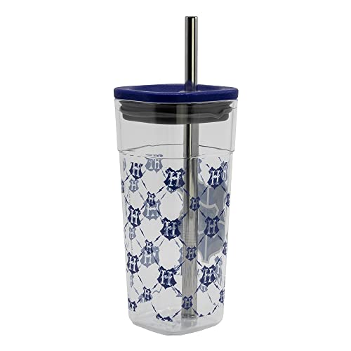 Stor ACRYLIC Cube Tumbler with Stainless Steel Straw 540 ML, Única - Image 2