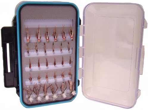 Wild Water Fly Fishing Premium Dry and Nymph Assortment, 66 Flies with Large Fly Box for Trout and Panfish