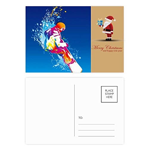 Lot de 20 cartes postales de ski pour les fêtes de fin d'année
