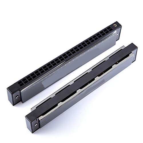 KIRANDIE 24 Trous Tremolo Harmonica Instrument Musical 1pc Harmonica (Color : Matte Black) - Les Beatles, Paul McCartney, John Lennon, RIngo Starr, George Harrison KIRANDIE 24 Trous Tremolo Harmonica Instrument Musical 1pc Harmonica (Color : Matte Black) – Image 5