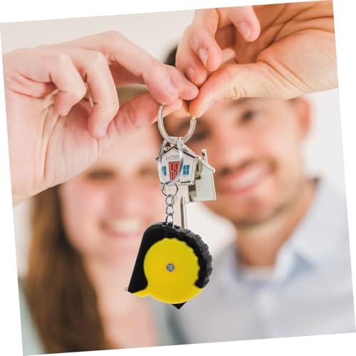 Cinta métrica mini retráctil 12 pcs con llavero miniatura 2