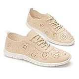 GLAMORA Baskets Femme Chaussures Confort Légères Respirantes Sneakers Mode Chaussures de Marche Quotidienne Semelle Souple Antidérapante Chaussures Été Perforées Élégantes Ville Voyage