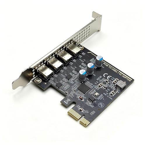 Carte PCIe USB Type C pour ajouter 4 ports indépendants à un boîtier PC compact