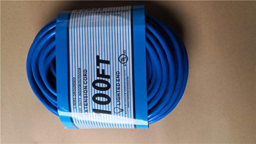 100 Ft 10 Gauge Extension Cord 10/3 Contractor Grounded Extension Cord 100 Ft 10 Gauge Power Extension Cord 10/3 Plug Extension Cords 100 Ft With Lighted Ends #TOP3