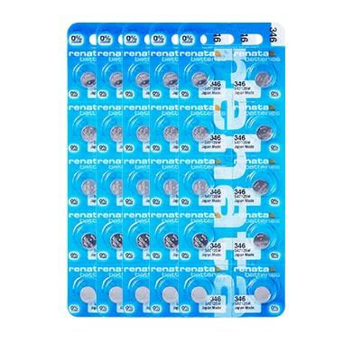 Renata 346 SR712SW Pilas de Óxido de Plata 1.55V, 50 unidades