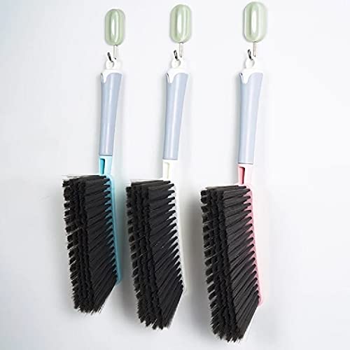 Image of Soft Cleaning Brush Hand Broom for Car /Bed /Couch /Draft /Garden /Furniture /Clothes Bedspread Carpet Cleaning Brush, Hotel Family Trip Easy Use for Showers, Bathtubs,Kitchens,Pink (Pack of 1)