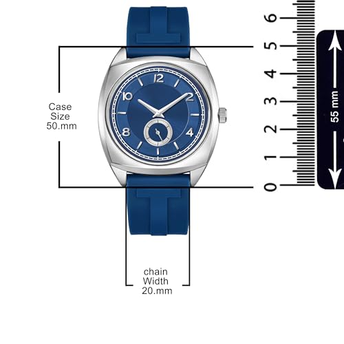 Image of styledose Men's Watch Analog Quartz with Chronograph & Silicone Strap -Casual & Formal Wrist Watch for Men