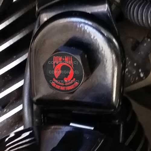 Black Billet Horn Cover Mounting Nut Kit for Harley - RED Black H054 Style-9856-3384