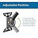 Philips Universal Adjustable TV Antenna Mount, Steel J-Mount for Attic Outdoor Roof Wall Installation, Weatherproof Mast Pole, Mounting Bracket and Hardware Included, Black, SDW1220/27