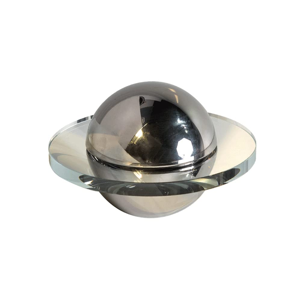 Soucoupe volante en cristal argenté décoration de luxe pour salon