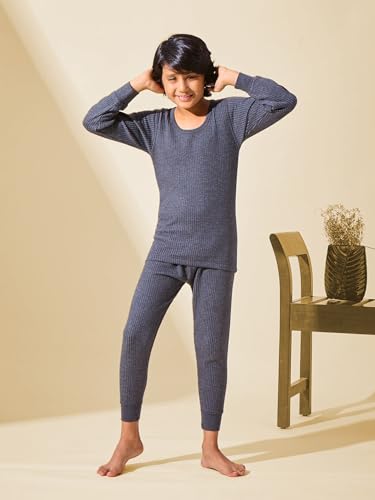 Image of Lux Inferno Kids Thermal Top | Full Sleeves Round Neck Warm Innerwear | Boys & Girls Winter Wear