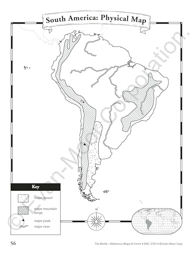 Evan-Moor Educational Publishers The World: Reference Maps & Forms Book (World & U.S. Maps) - Image 6
