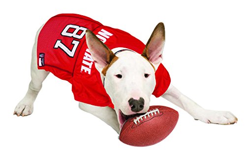 Image of Pets First Collegiate North Carolina State Wolfpack Dog Mesh Jersey, Small
