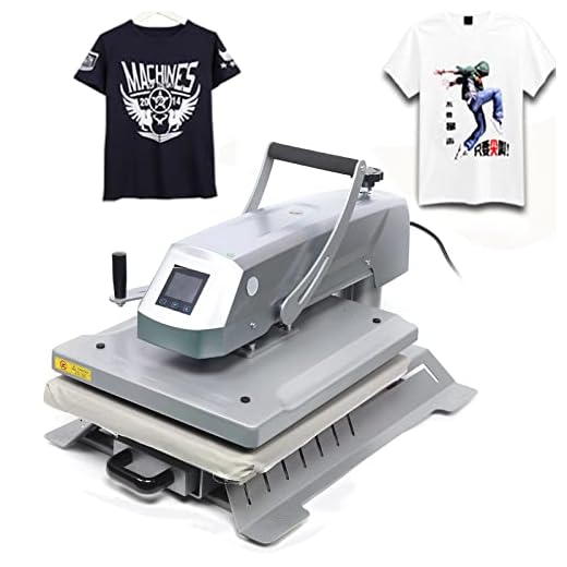T-Shirt Heat Press Machine 16×20" Shaking Head Transfer Machine LCD Display Clothing Heat Transfer Machine 0℃-399℃ Precise Temperature Control T-Shirt Printing Machine