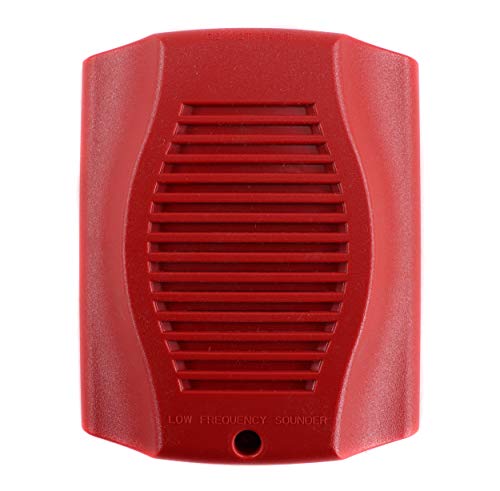 System Sensor HR-LF Low Frequency Sounder, 2-Wire, Wall-Mount, Red