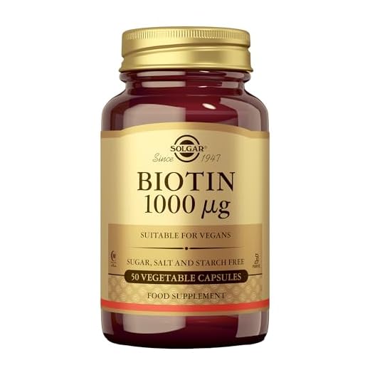 Solgar Biotina 1000 μg, Apoya la Salud de la Piel y del Cabello, 50 Comprimidos