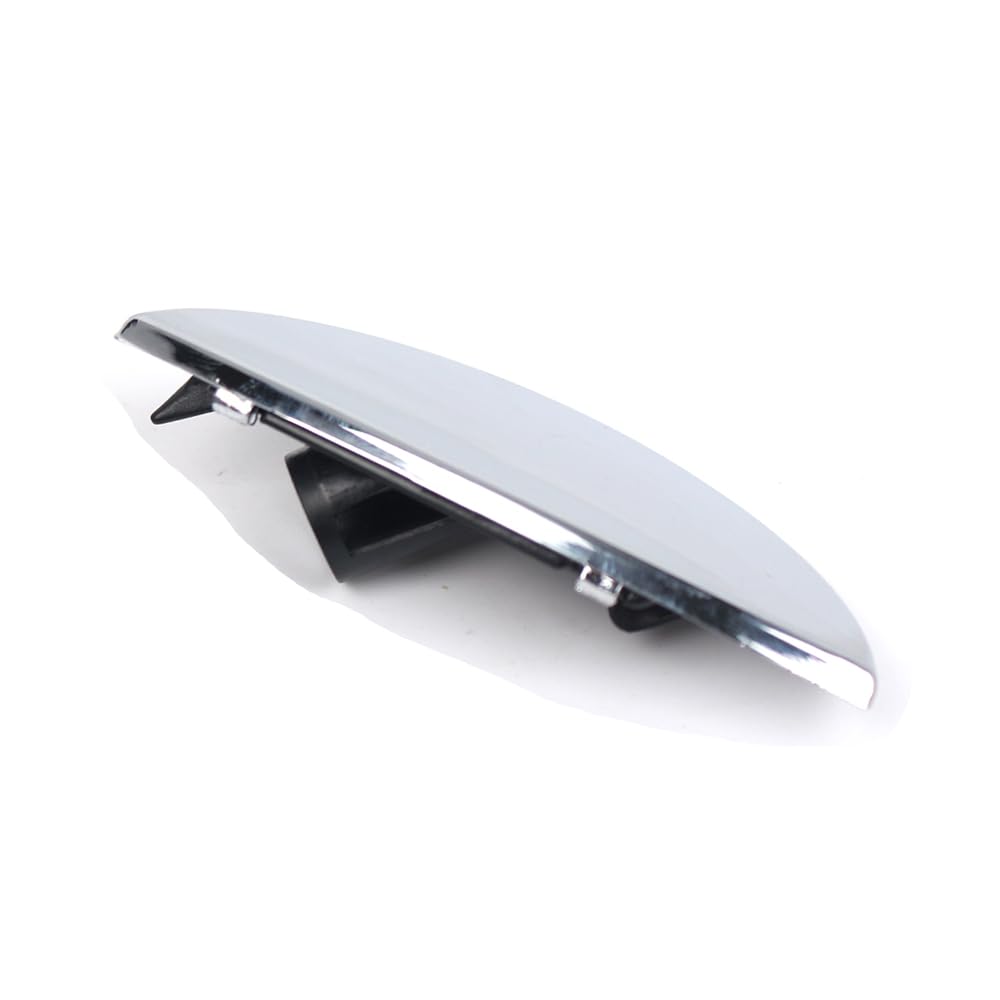 Riloer Coperchio per ugello lavafari auto, coperchio lavafari cromato per faro, coperchio per ugello lavafari compatibile con modelli Mini Cooper R50 R52 R53 2001-2006 equipaggiati, lato conducente