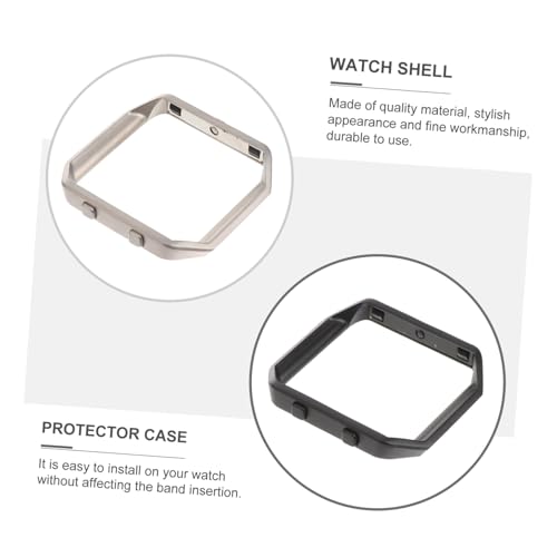 2pcs Accessories Bands for Men Classic Watch Frame Replacement Accessory Steel Frame Stainless Steel Bezel Men Watches Mens Watch Screen Protector Man Frame for Blaze Metal Case