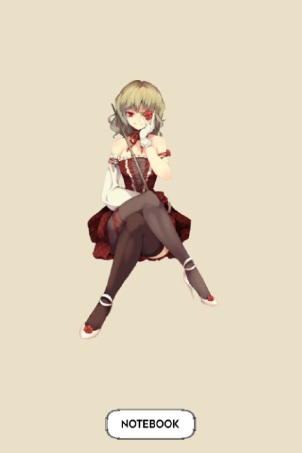 Yuuka Kazami Touhou N26062 Notebook: Journal, Lined College Ruled Paper, Diary, Planner, Matte Finish Cover, 6x9 120 Pages