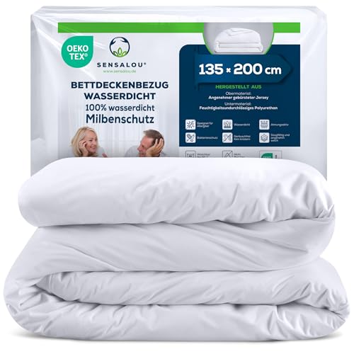 Sensalou Bettdecken Oberbett Decken Inkontinenz Bezug 135 x 200 cm wasserdicht