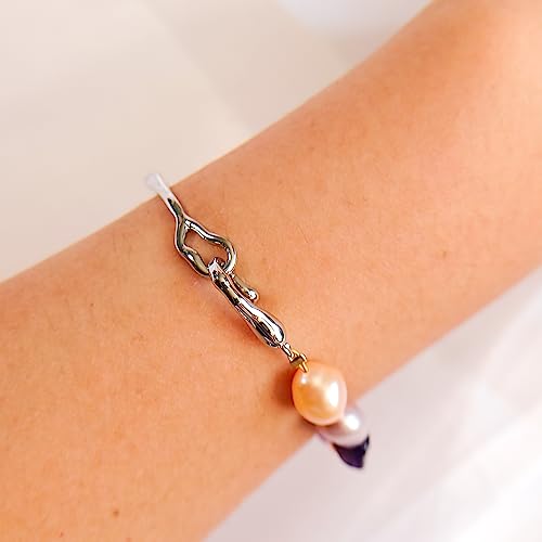 Bracelet perles d'eau douce baroques pour rayonner d'énergie positive - 2