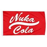 2but Nuka Radiation Soda Cola Flag banner 3x5ft Man Cave, Red
