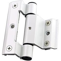 Bisagra plegable pesada engrosada Bisagras de puertas y ventanas de aleación de aluminio abatibles de aleación de aluminio, 2 piezas Bisagras de bisagra de aluminio de color sólido oculto (Color : On