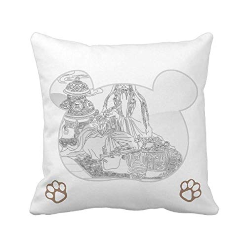 Housse de coussin taoïste avec bovin pour salon zen et cosy - 2
