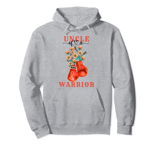 Uncle Of A Warrior Leukemia Cancer Awareness Squad Sweat à Capuche