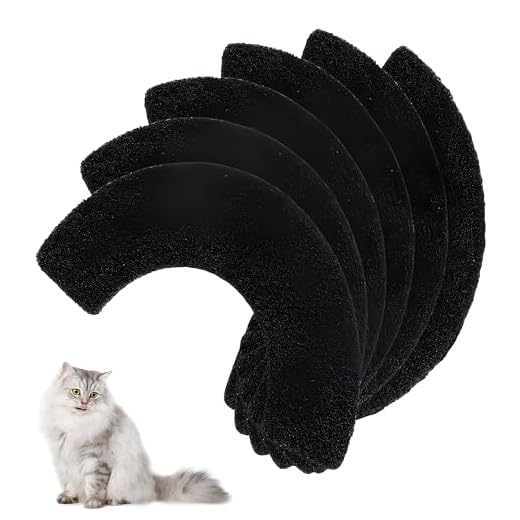 6 Stücks Kohlefilter Für Litter Robot 4, Kohlefilter Katzenklo, Aktivkohlefilter-Ersatzfilter Für Katzentoilettenfilter-Ersatz Geeignet, Absorption Von Gerüchen, Mit Litter-Robot 4 (Schwarz)