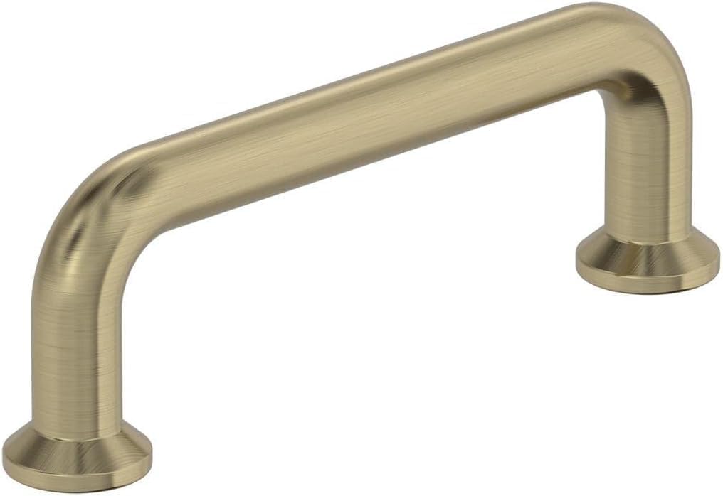 Amerock BP37380BBZ | Golden Champagne Cabinet Pull | 3 in (76 mm) Center-to-Center Cabinet Handle | Factor | Drawer Pull | Kitchen Cabinet Handle | Furniture Hardware