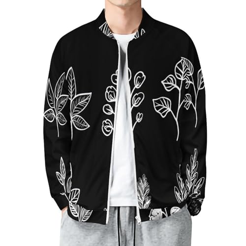 Veste graffiti fleurs dessinées main : l'originalité d'une coupe droite