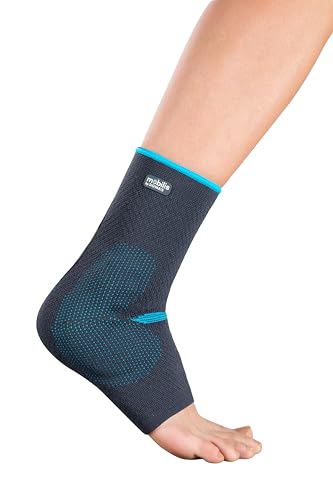 MOBILIS MalleoActive Pad Tobillera | Tamaño: XL | Derecho | Estabilización con Pelottes | Efecto Masaje | Dermatización, Hinchazón o Irritante Crónico | Tejido transpirable