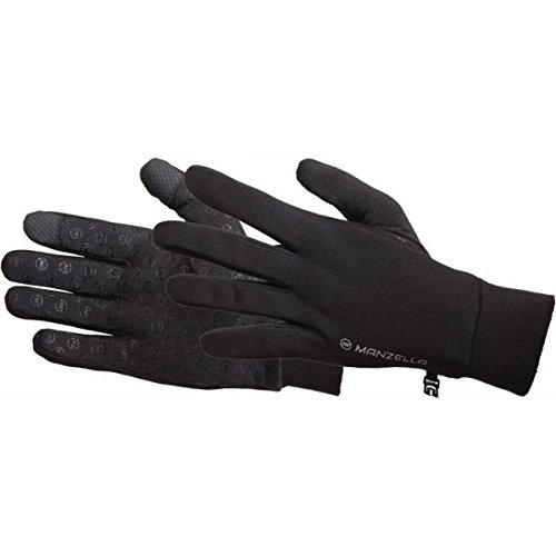 Manzella Men's Power Stretch Ultra TouchTip Glove (2014) (Pair) - Medium/Large Black