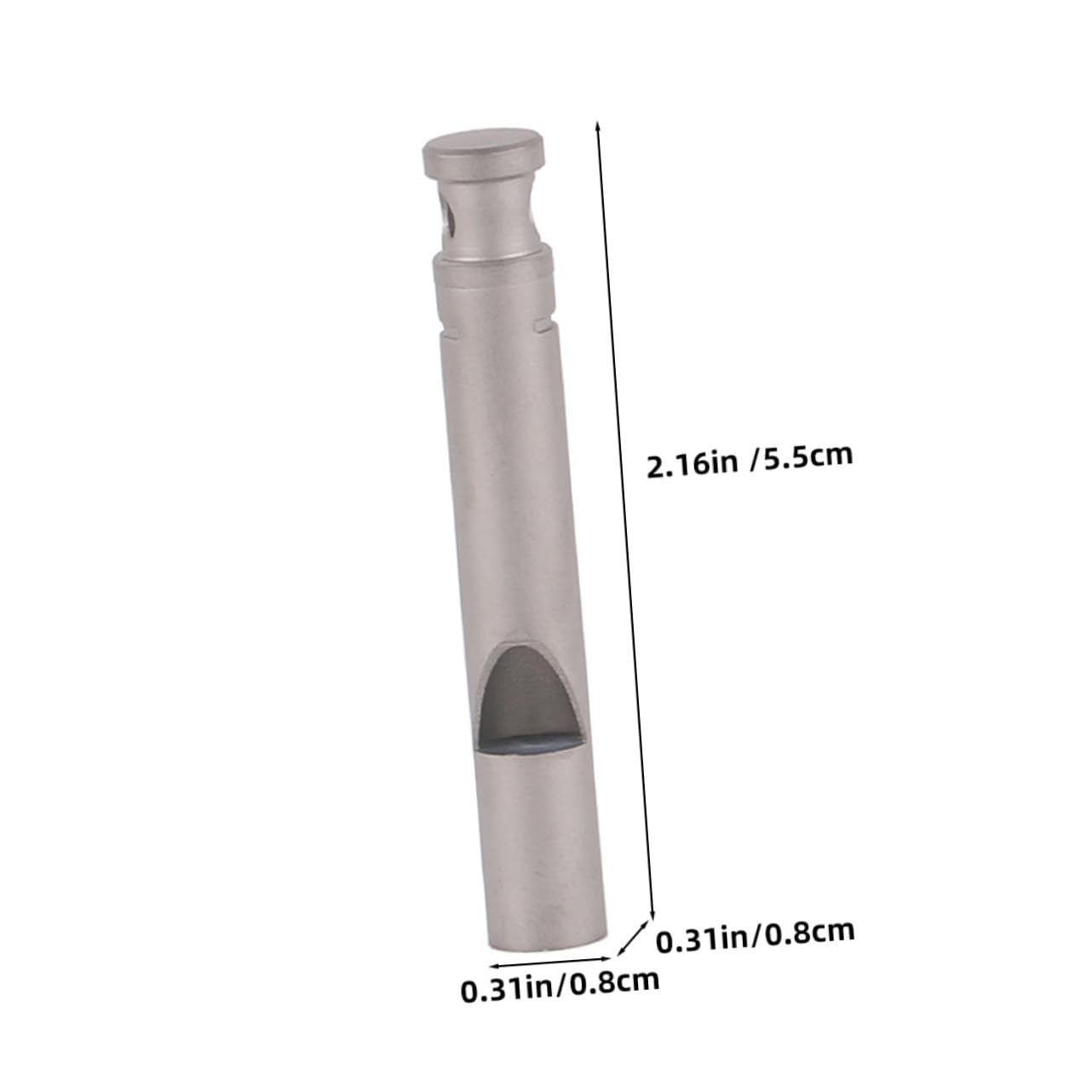 Toddmomy Loud Emergency Whistle with Lanyard Portable Metal Camping Whistle for Hiking