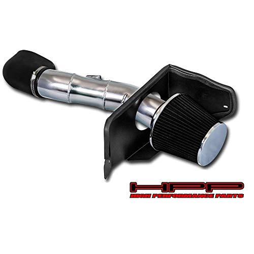 High Performance Parts Cold Air Intake Kit & Black Filter Combo Compatible for Mustang 2005-2009 GT 4.6L V8
