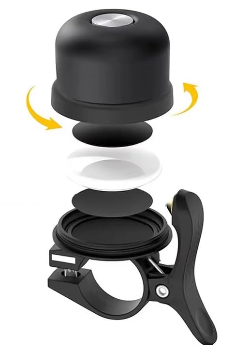TKSTAR Smart Air Sonnette de vélo Sonnette de vélo avec suivi de suivi de niveau pour vélo électrique, vélo, scooter électrique, compatible avec Android, Samsung, Apple iPhone, guidon de 22 mm