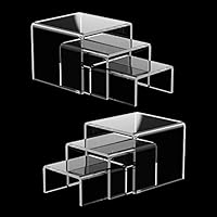 Janaden clear acrylic risers for display