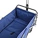 Sekey Folding Wagon Cart Collapsible Outdoor Utility Wagon Heavy Duty Beach Wagon with All-Terrain Wheels, 176 Pound Capacity, Blue