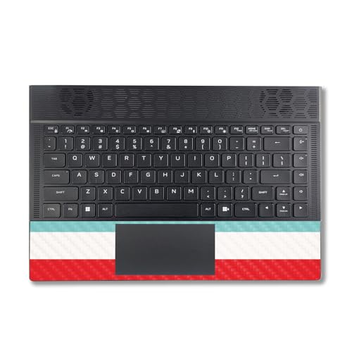 Image of MightySkins Carbon Fiber Skin Compatible With Alienware X14 R2 (2023) Full Wrap Kit - Sailor Stripes | Protective Durable Textured Carbon Fiber Finish | Easy To Apply & Change Styles | Made in the USA