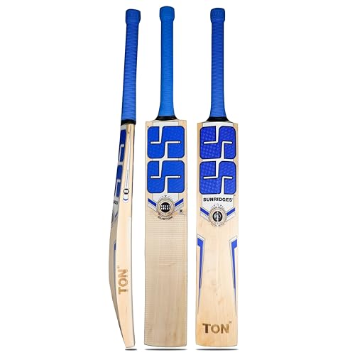 Image of SS Custom English Willow Cricket Bat | Color: Multicolor | Size: One Size | Material: Willow Wood | for Men & Boys | Lightweight and Durable