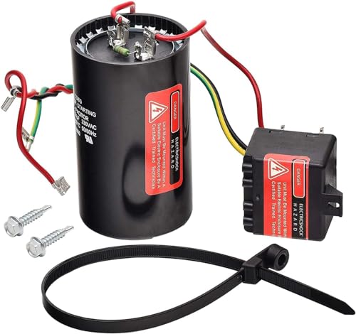 Long Term Replace CSRU2 Compressor Saver Hard Start ZRUB Capacitor Work on Units 3 1/2 to 5 tons Hard Start Kit for Air Conditioner