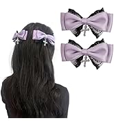 Amazon.co.jp: ティアラ付きリボンクリップ 2個セット ヘアピン 飾り