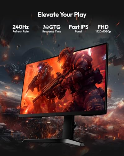 Image of Pixio PX279 Prime Neo 27 inch 240Hz Refresh Rate FHD 1080p Resolution Fast IPS Panel 1ms GTG Response Time Gaming Monitor with PS2S Ultrawide Heavy-Duty Premium Single Monitor Arm