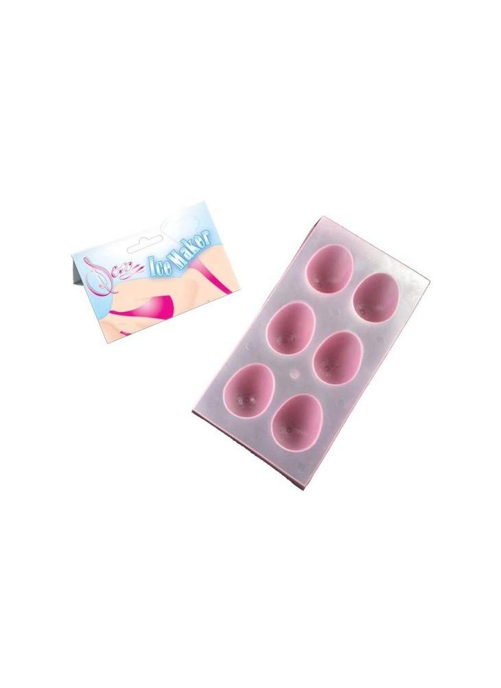 Bac à Glaçons Forme Seins – Moule Silicone Rose – Neuf