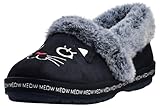 Skechers Women's Bobs Too Cozy Meow Pajamas Slipper, Navy, 9.5 M US