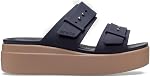 Crocs Women's Brooklyn Buckle Low Wedges, Platform Sandals